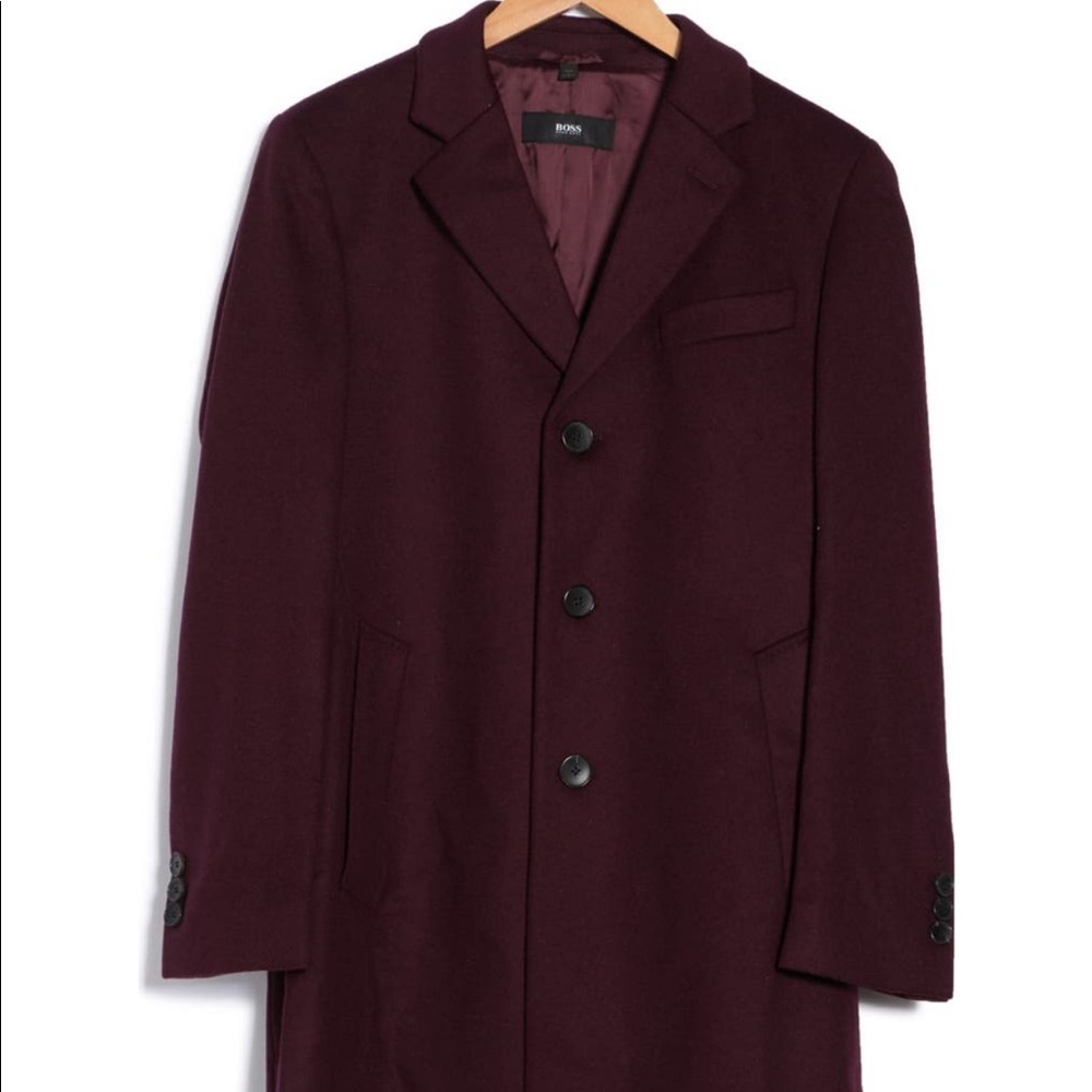 Boss Felted Wool Overcoat - Picture 2 of 4